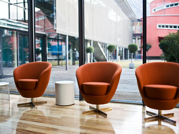 JANGO - Fabric armchair with 4-spoke base by La Cividina - view 3